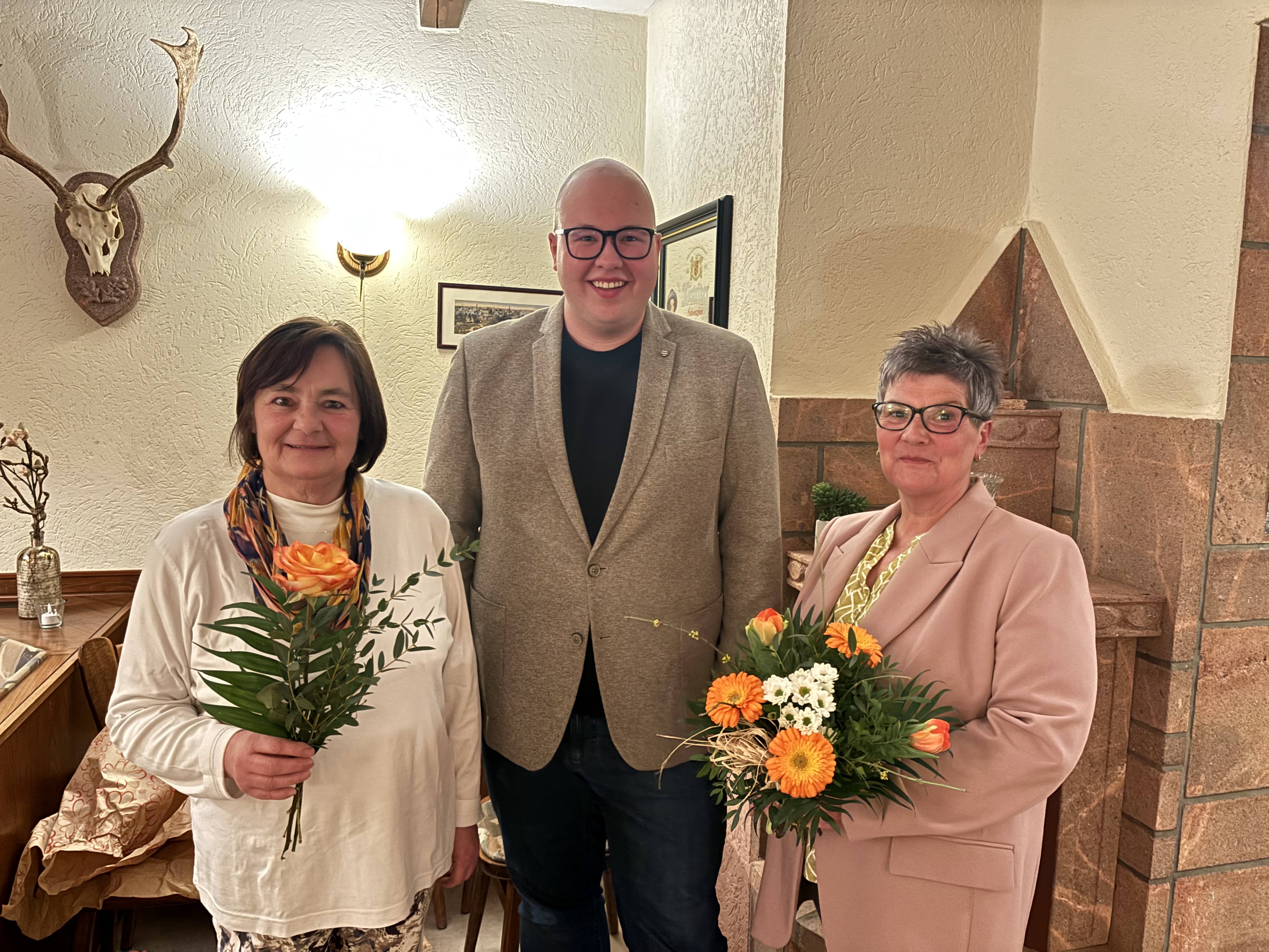 Im Bild von links: A. Heinig, M. Müller, E. Stopp